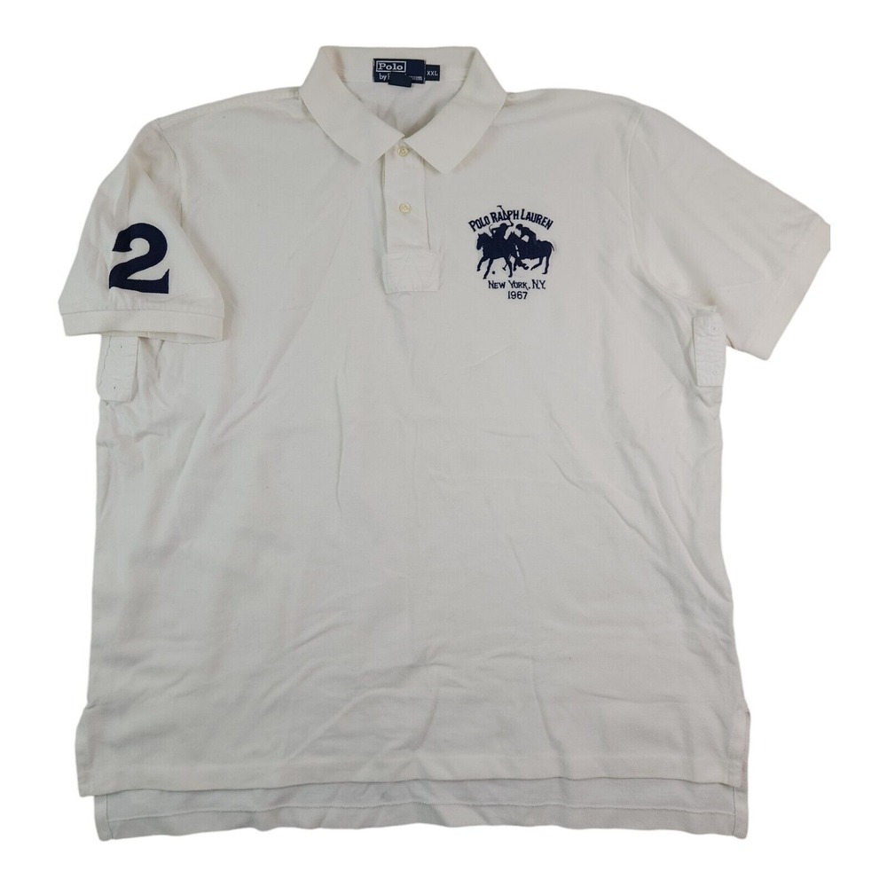 Polo Ralph Lauren Mens XXL 2XL New York Logo Short‎ Sleeve Shirt